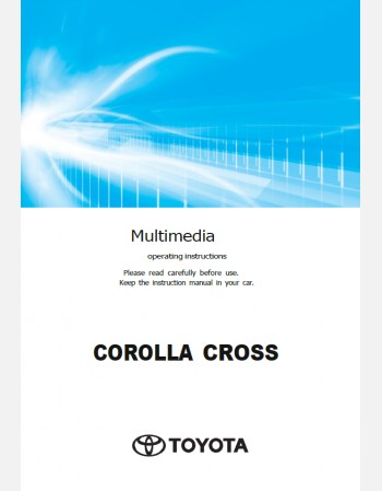 toyota corolla cross 2025 navigation & multimedia system manual in english